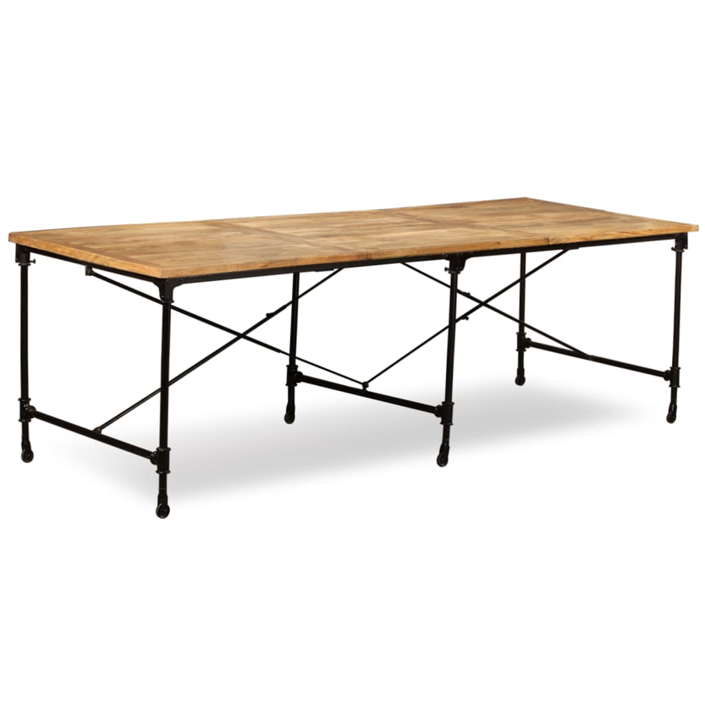 Jedálenský stôl, masívne mangovníkové drevo, 240 cm