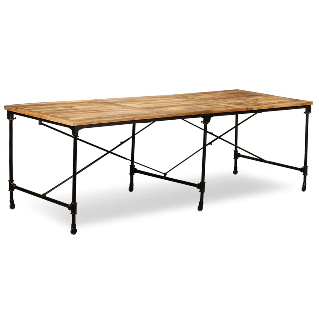 Jedálenský stôl, masívne mangovníkové drevo, 240 cm
