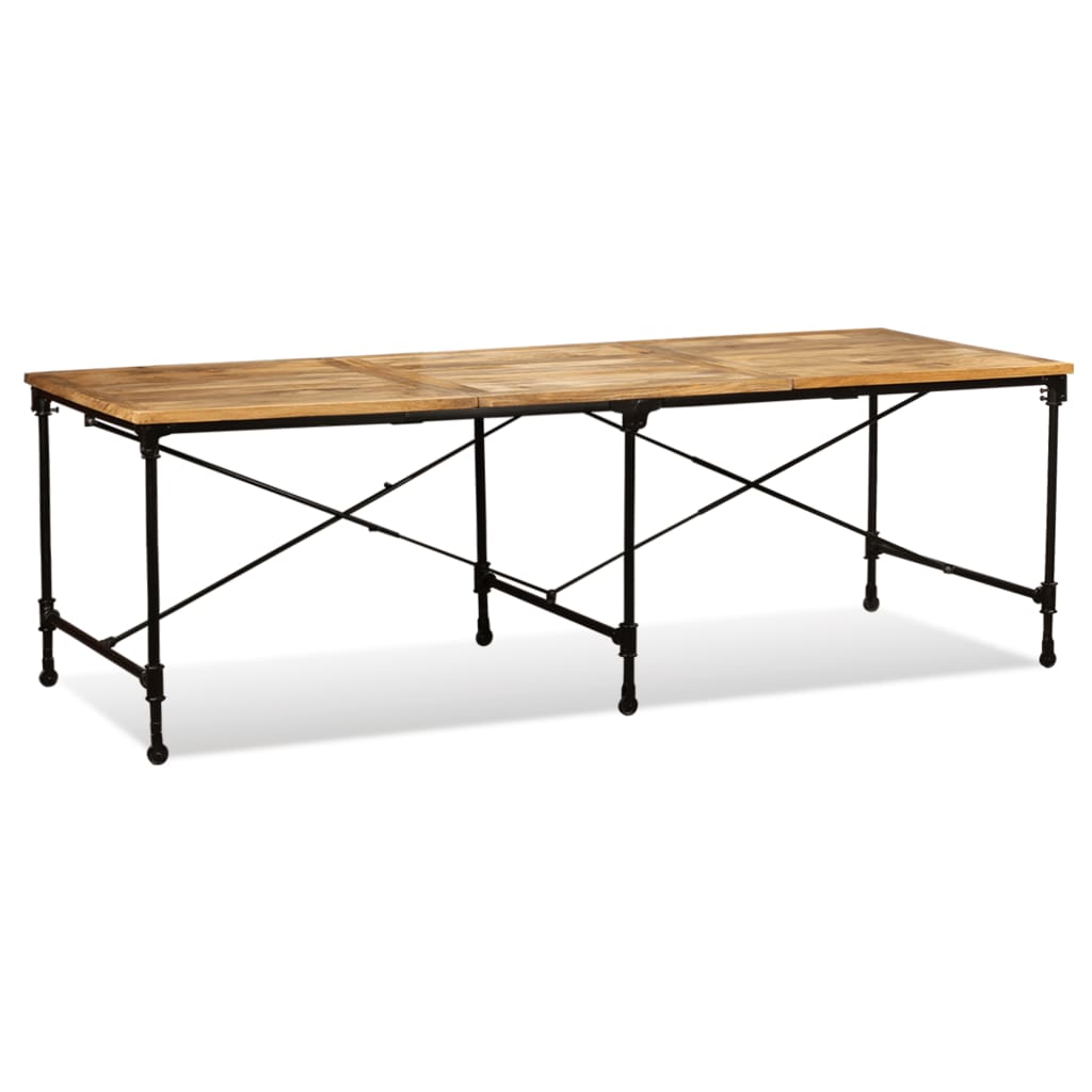 Jedálenský stôl, masívne mangovníkové drevo, 240 cm
