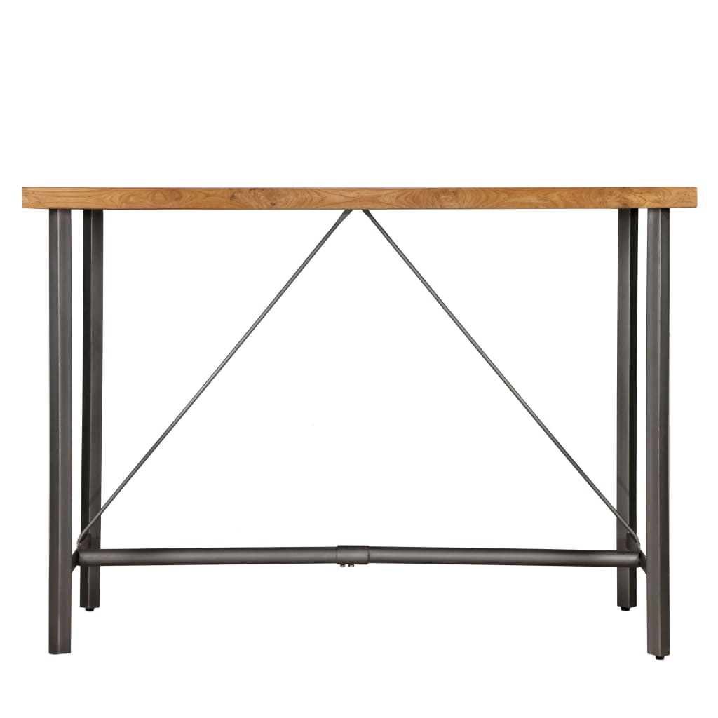 Barový stôl, masívne recyklované teakové drevo, 150x70x106 cm