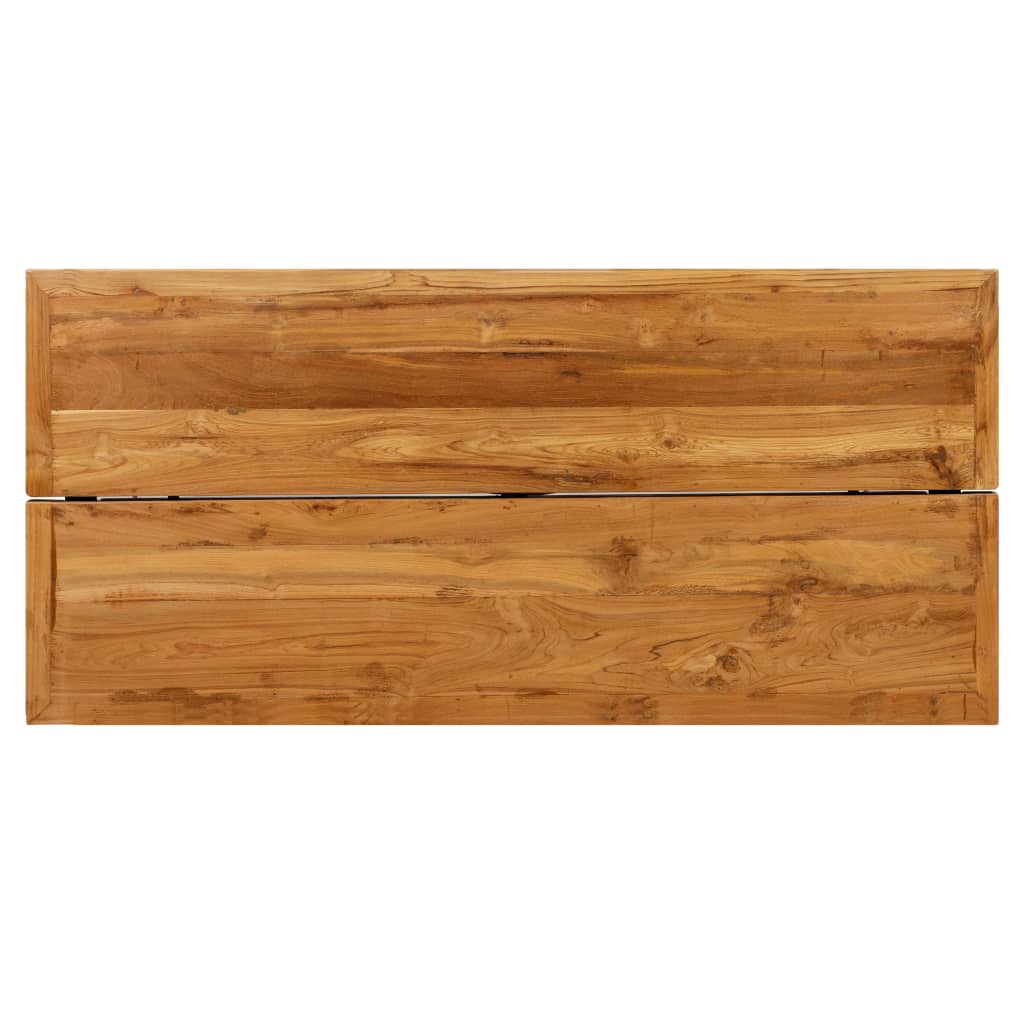 Barový stôl, masívne recyklované teakové drevo, 150x70x106 cm