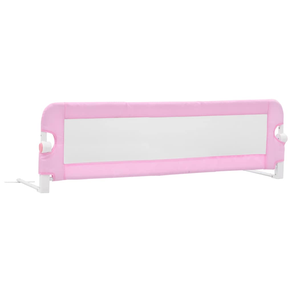 Zábrana na detskú posteľ, ružová 120x42 cm, polyester
