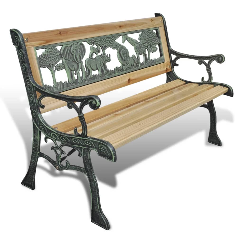 Detská záhradná lavička 84 cm, drevo