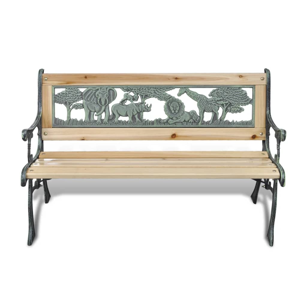 Detská záhradná lavička 84 cm, drevo