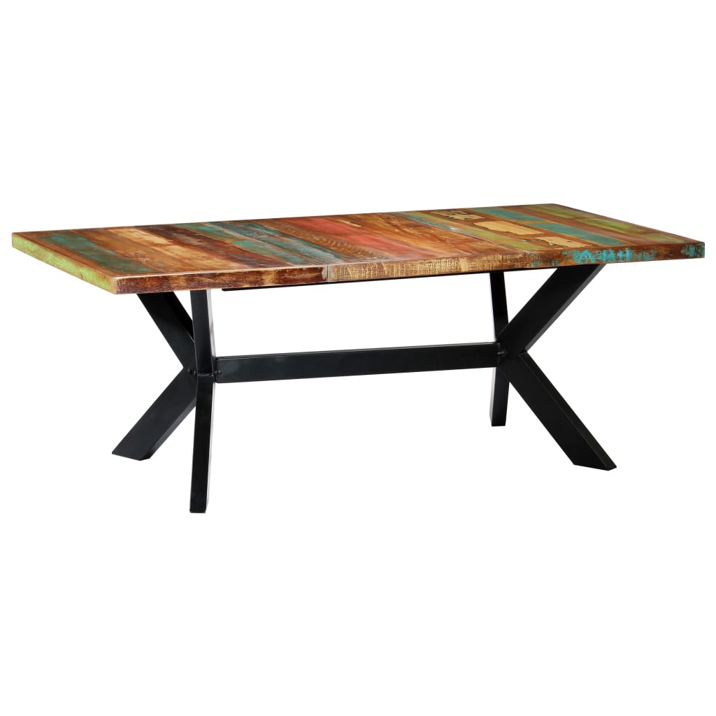 Jedálenský stôl 200x100x75 cm, recyklovaný masív