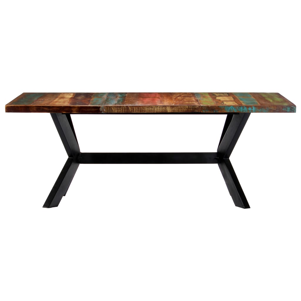 Jedálenský stôl 200x100x75 cm, recyklovaný masív