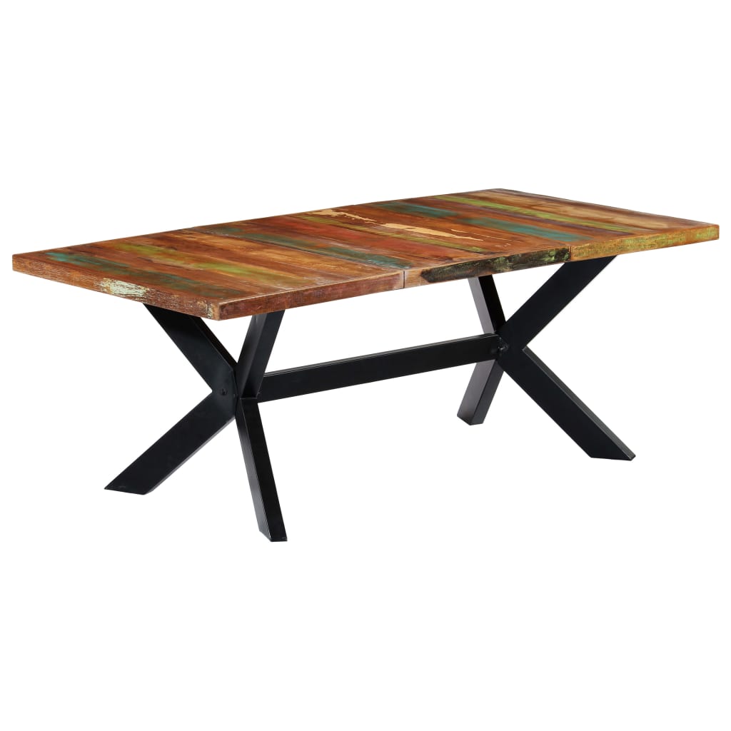 Jedálenský stôl 200x100x75 cm, recyklovaný masív