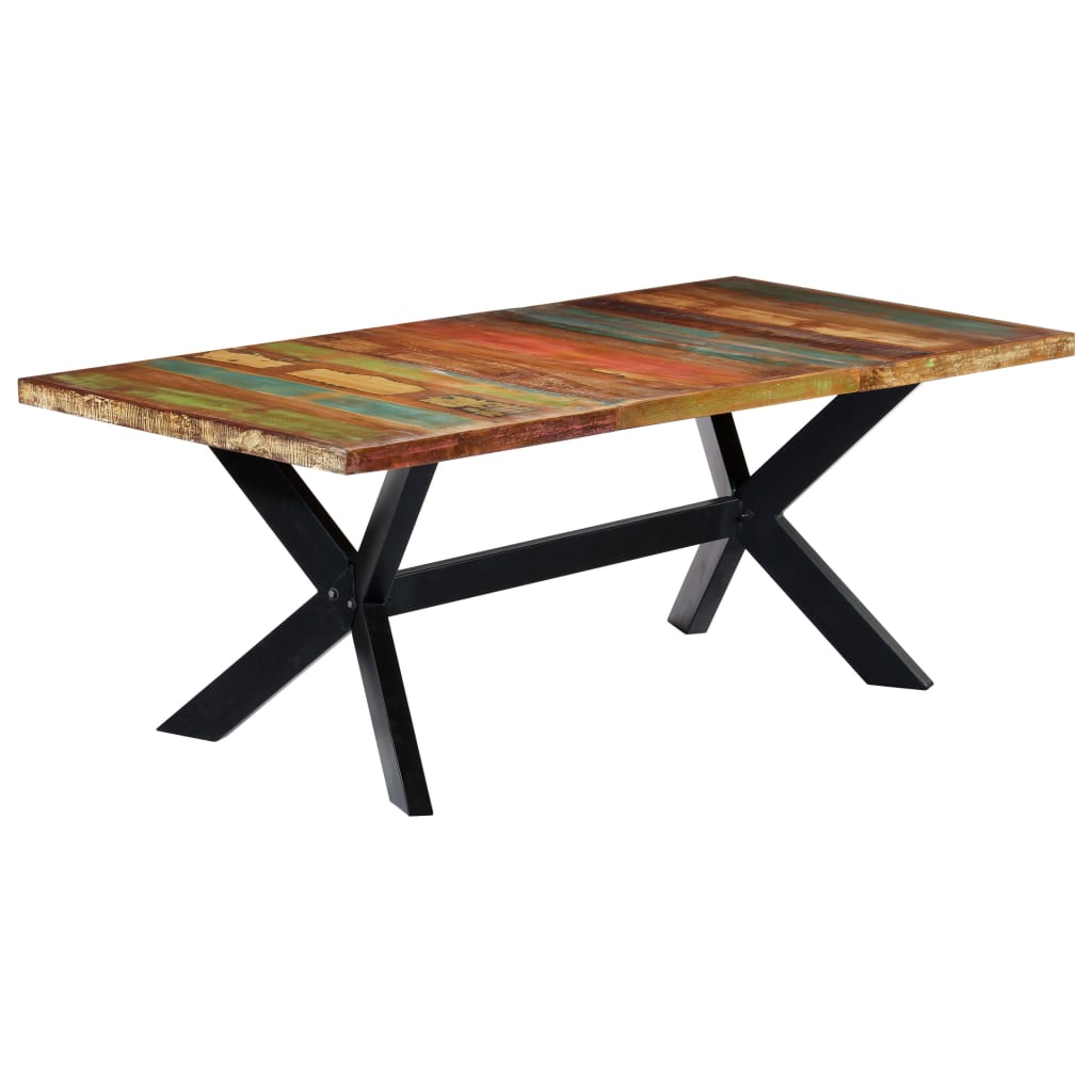 Jedálenský stôl 200x100x75 cm, recyklovaný masív