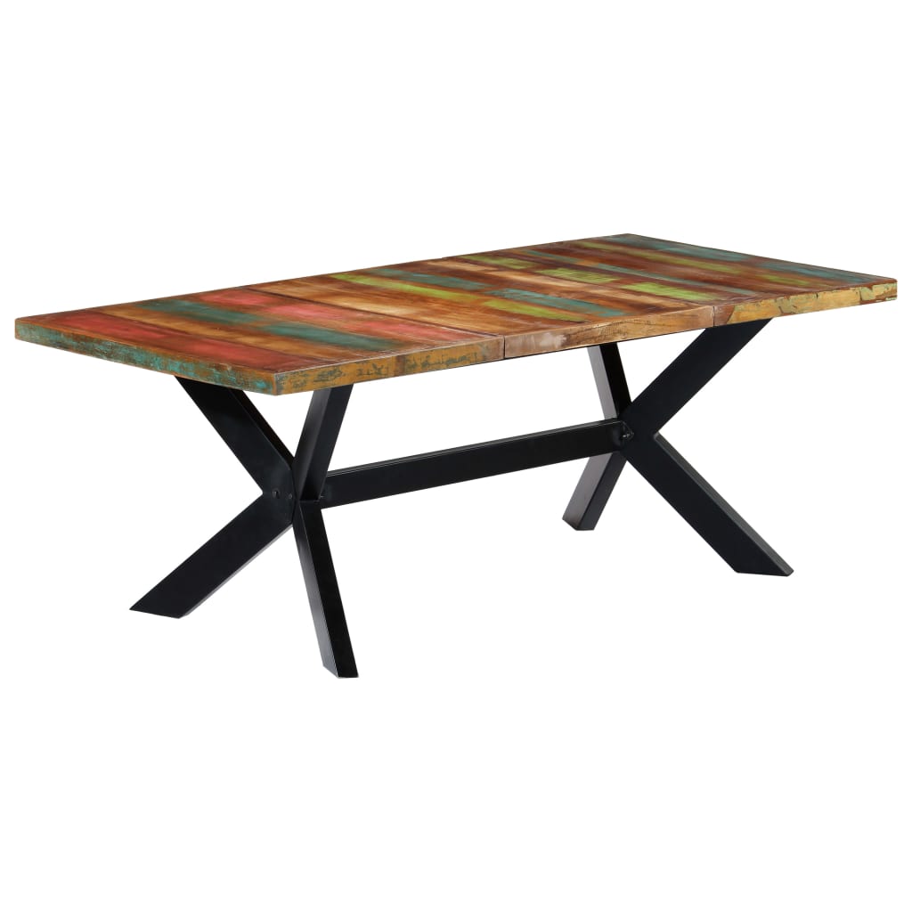 Jedálenský stôl 200x100x75 cm, recyklovaný masív
