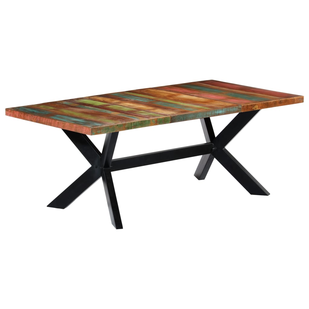 Jedálenský stôl 200x100x75 cm, recyklovaný masív