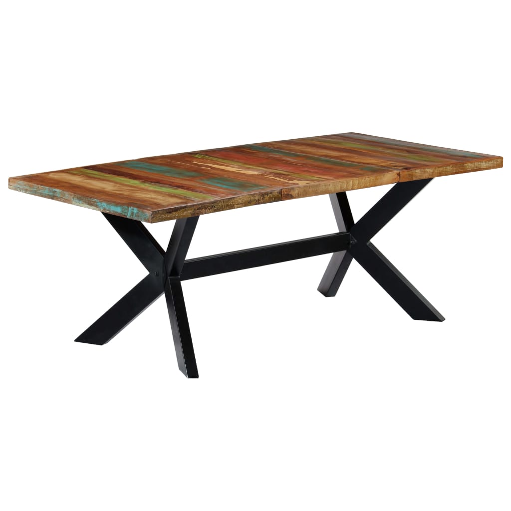 Jedálenský stôl 200x100x75 cm, recyklovaný masív