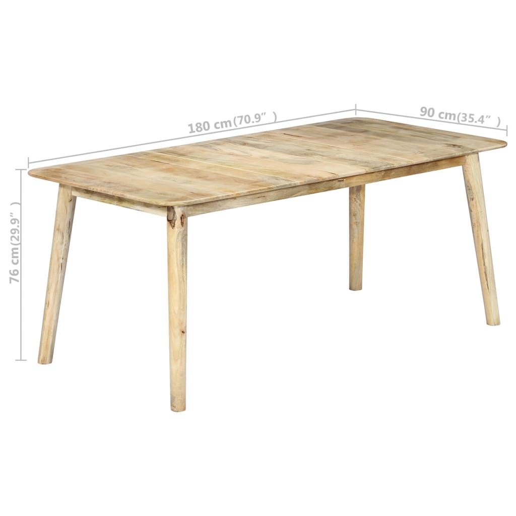 Jedálenský stôl 180x90x76 cm, mangový masív