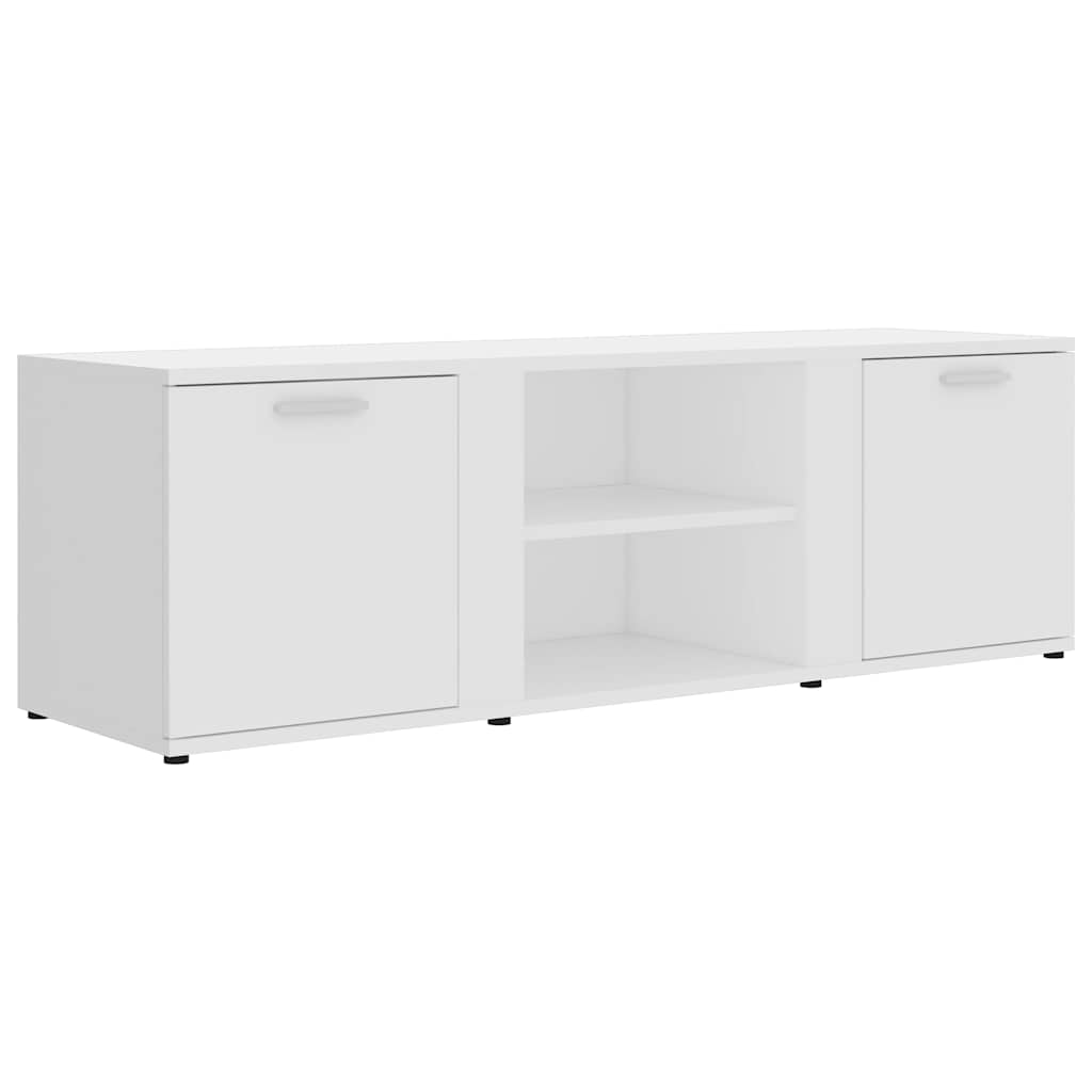 TV skrinka, biela 120x34x37 cm, kompozitné drevo