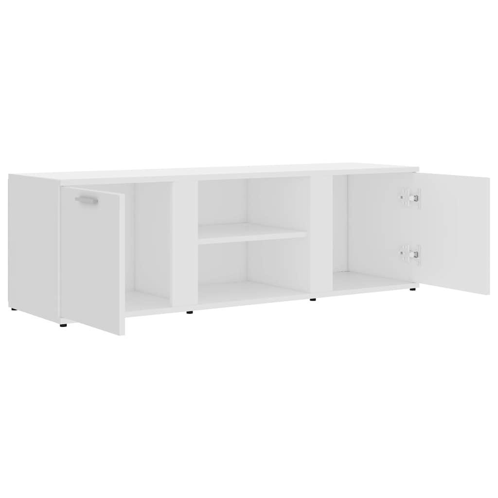 TV skrinka, biela 120x34x37 cm, kompozitné drevo