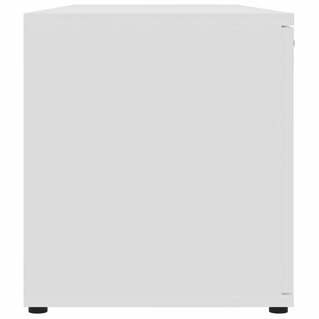 TV skrinka, biela 120x34x37 cm, kompozitné drevo