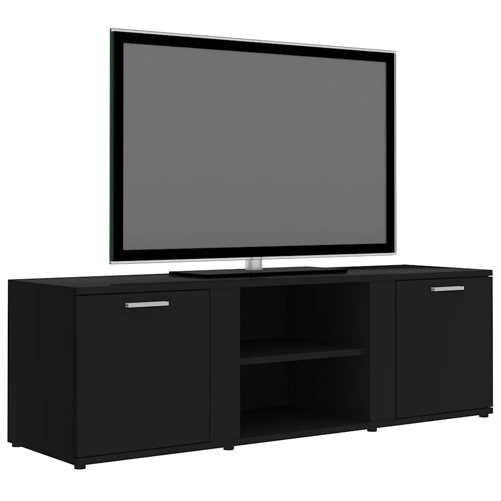 TV skrinka, čierna 120x34x37 cm, kompozitné drevo