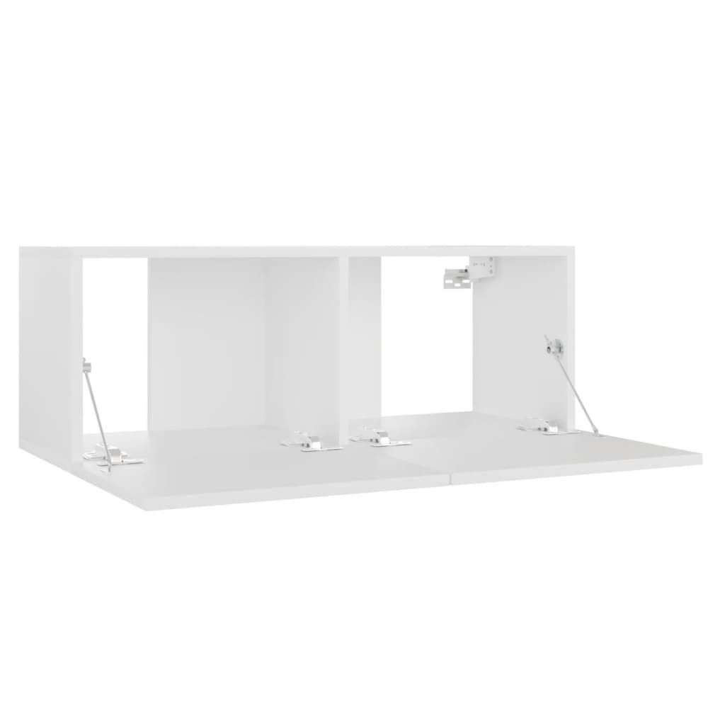TV skrinka, biela 80x30x30 cm, kompozitné drevo