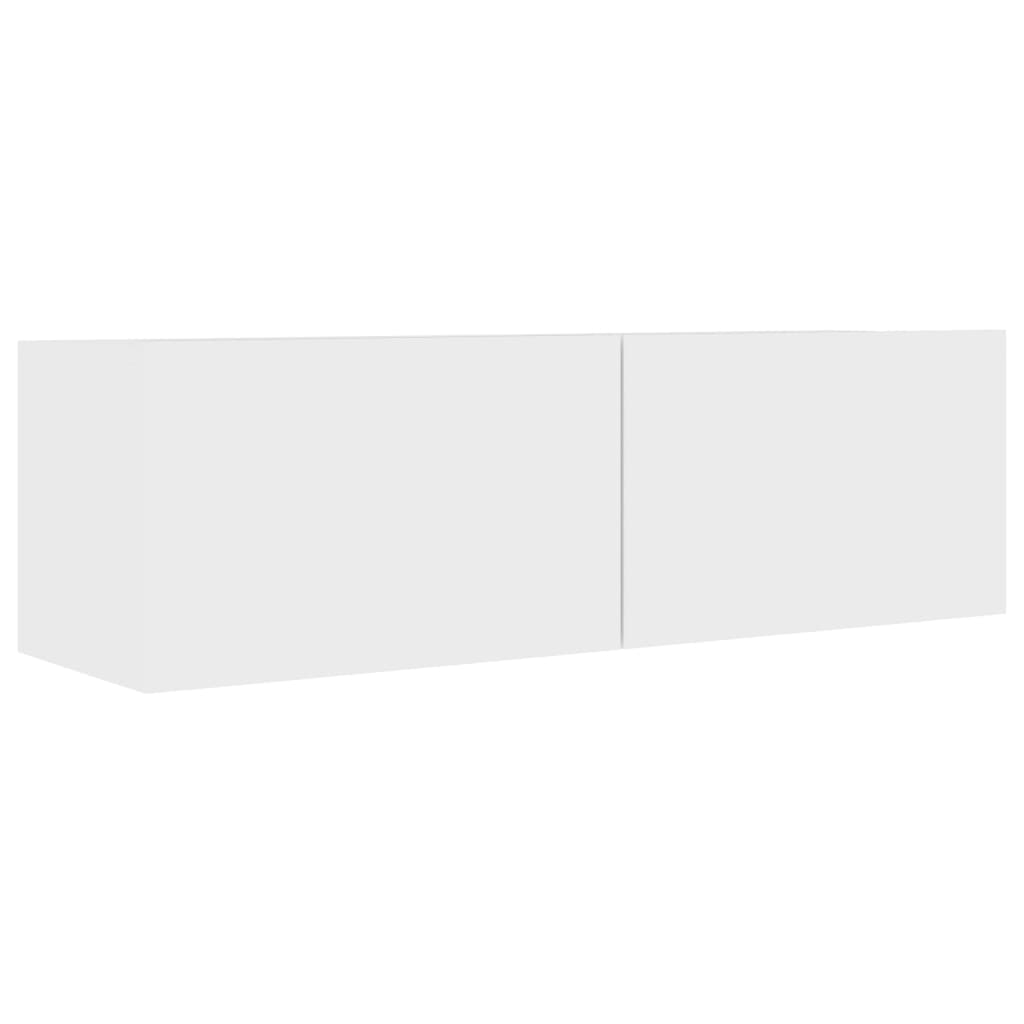 TV skrinka, biela 100x30x30 cm, kompozitné drevo