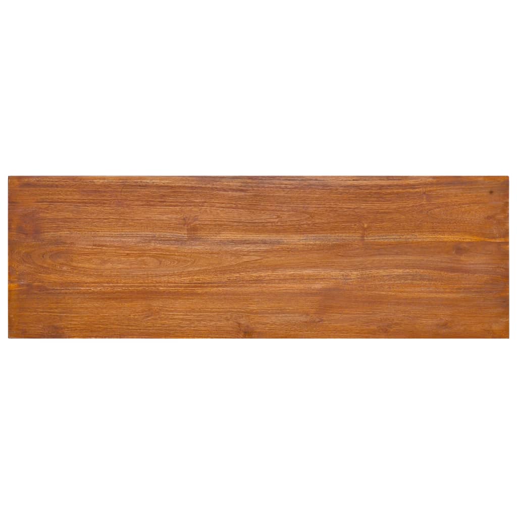 Nástenná TV skrinka 90x30x30 cm masívne teakové drevo