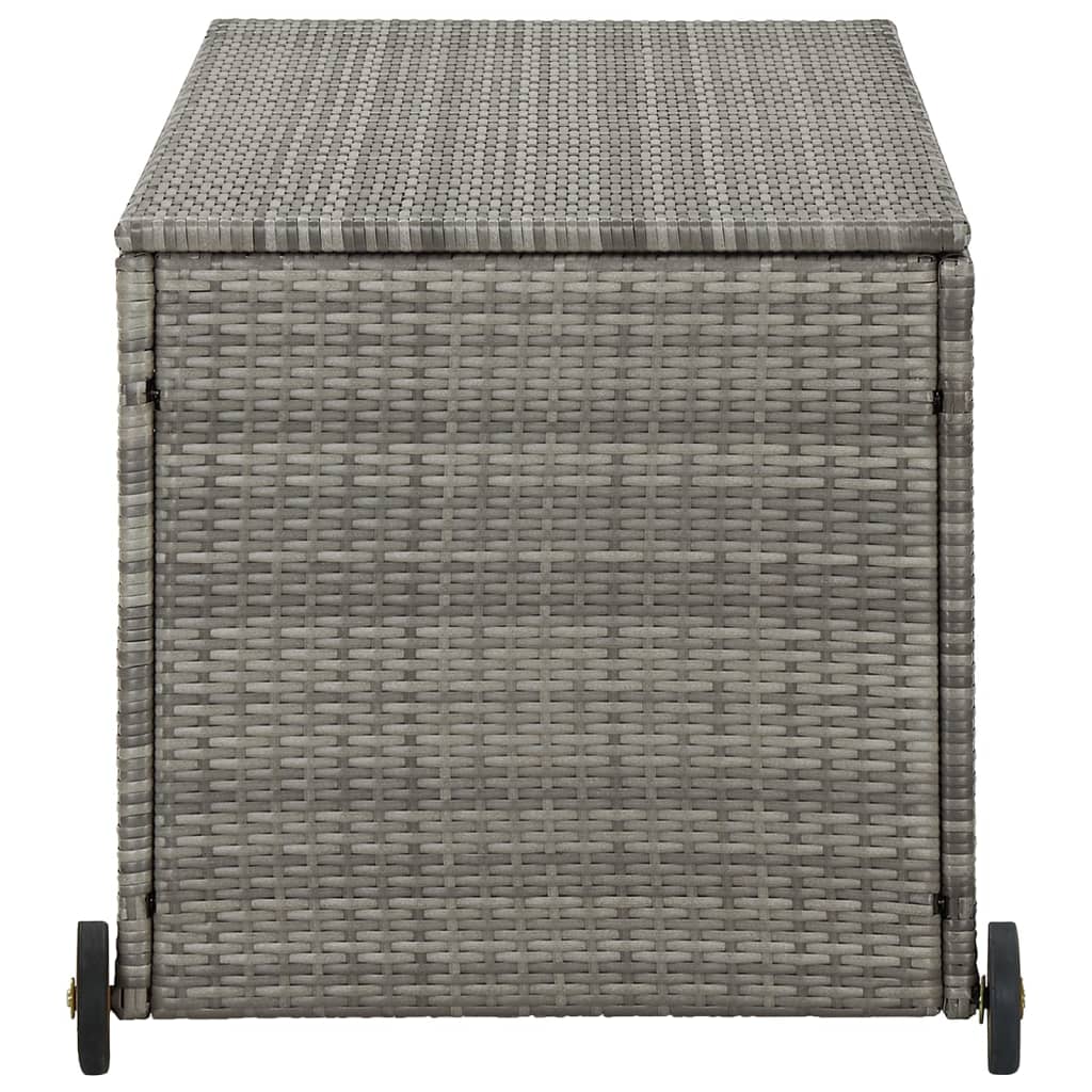 Záhradný úložný box, svetlosivý 120x65x61 cm, polyratan