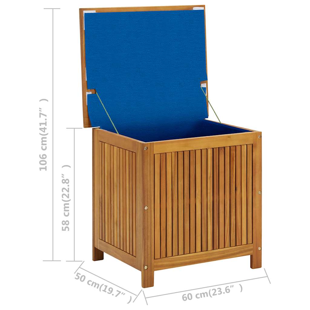 Záhradný úložný box 60x50x58 cm, akáciový masív