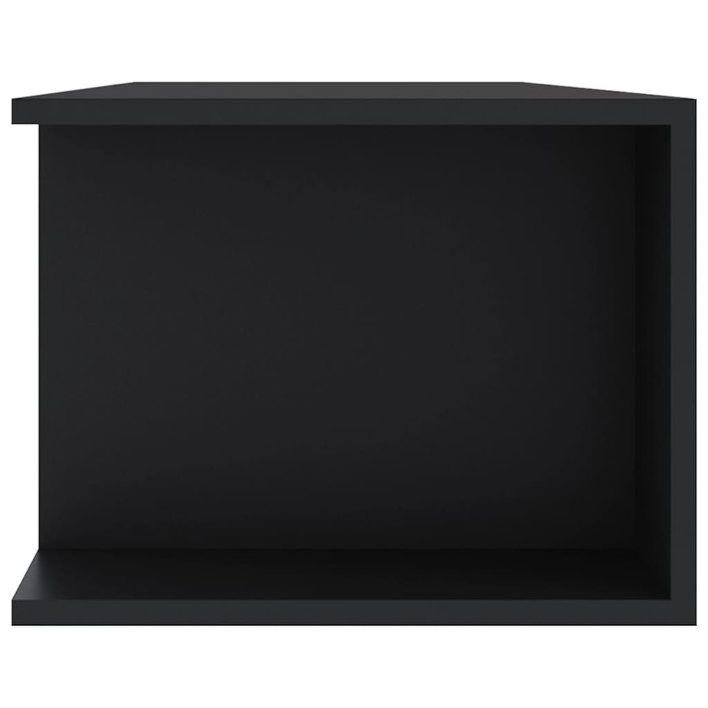 TV skrinka s LED svetlami čierna 135x39x30 cm