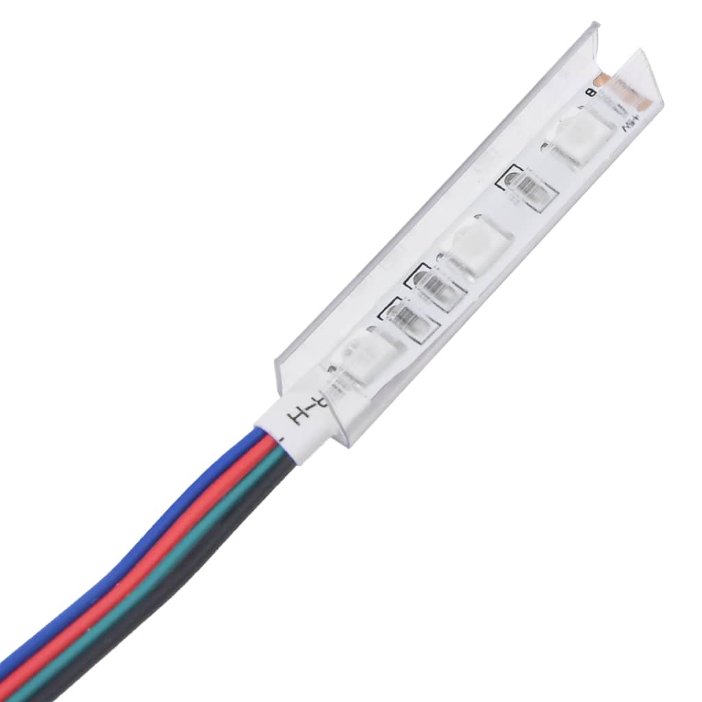 TV skrinka s LED svetlami biela 90x39x30 cm