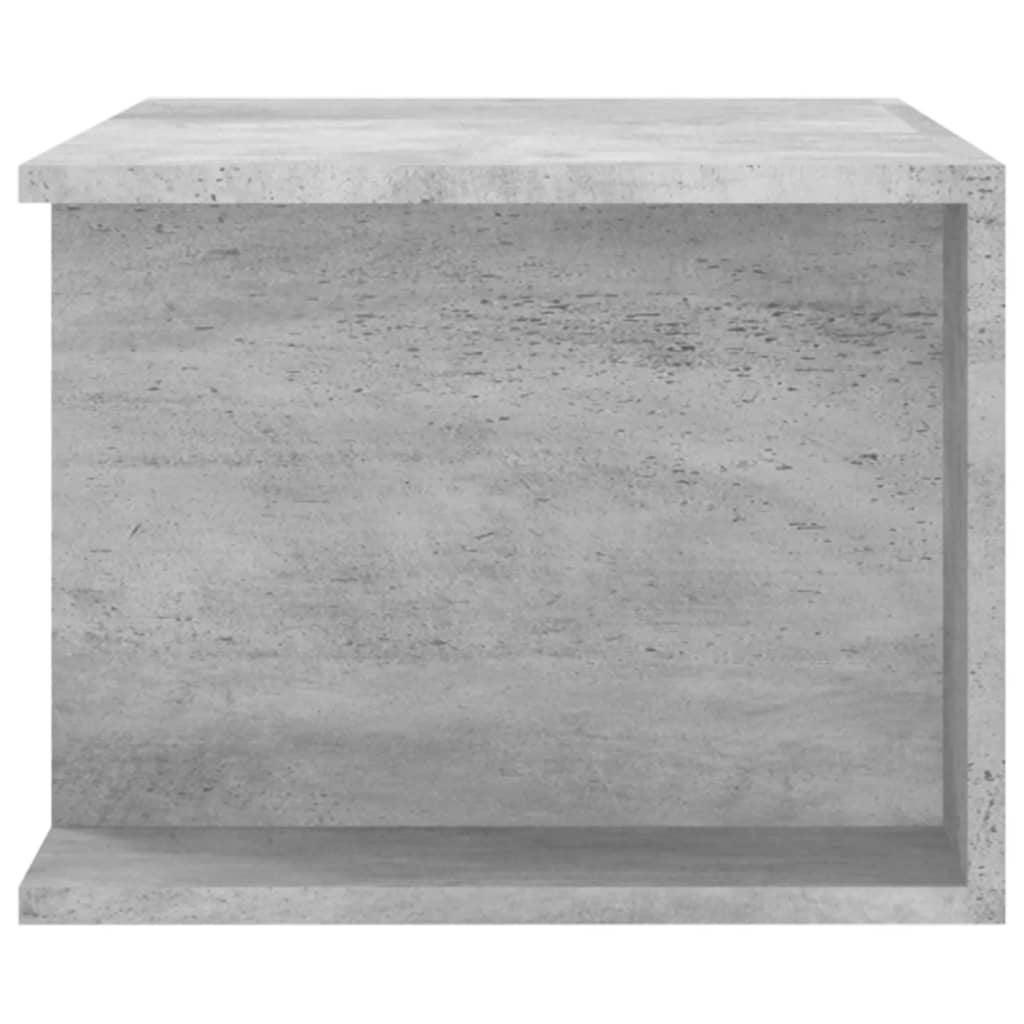 TV skrinka s LED svetlami betónová sivá 90x39x30 cm