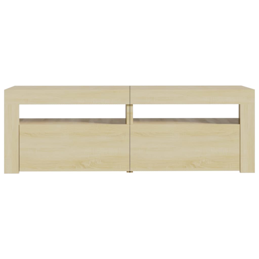 TV skrinka s LED svetlami dub sonoma 120x35x40 cm