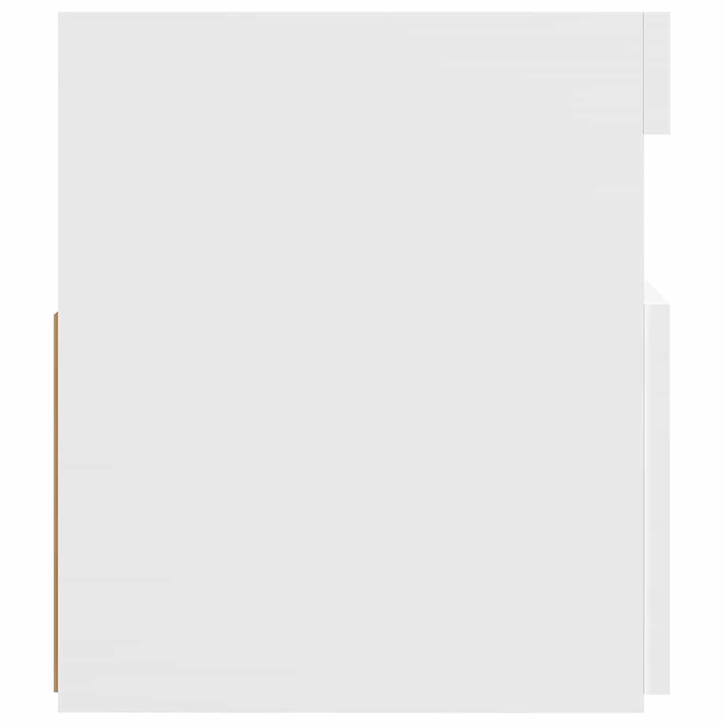 TV skrinka s LED svetlami biela 120x35x40 cm
