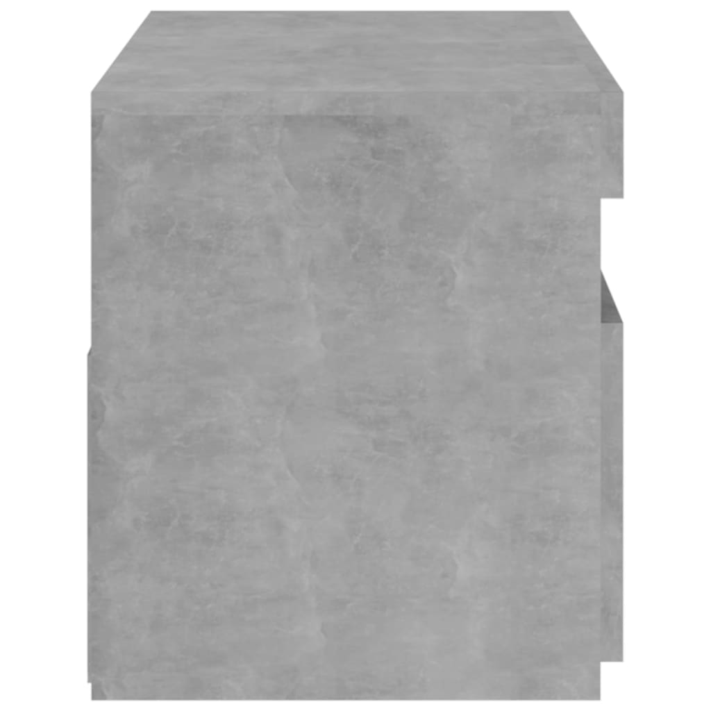 TV skrinka s LED svetlami betónovo-sivá 75x35x40 cm