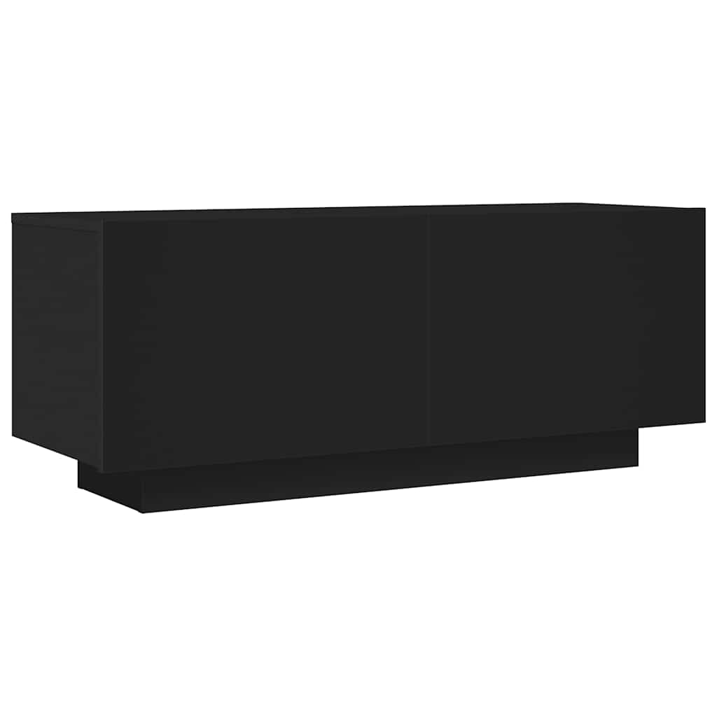 TV skrinka čierna 100x35x40 cm spracované drevo