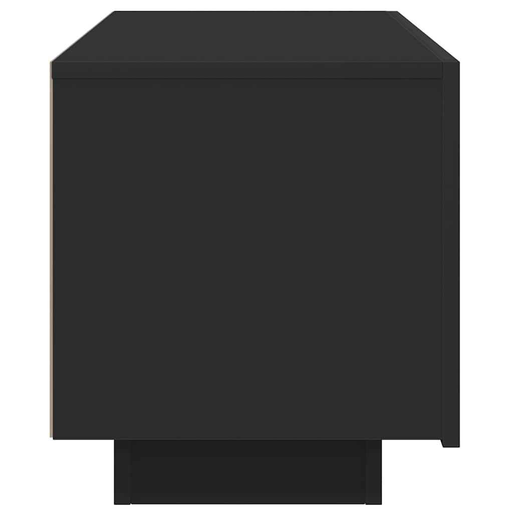 TV skrinka čierna 100x35x40 cm spracované drevo