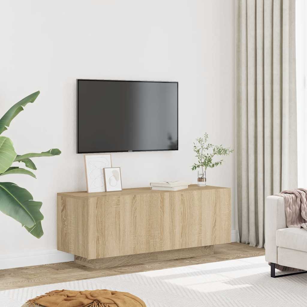 TV skrinka dub sonoma 100x35x40 cm spracované drevo