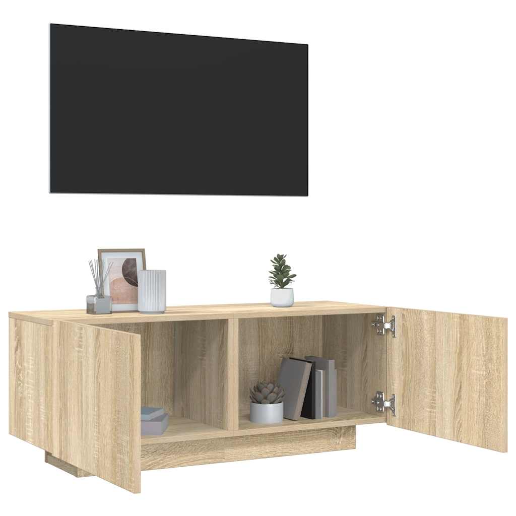 TV skrinka dub sonoma 100x35x40 cm spracované drevo