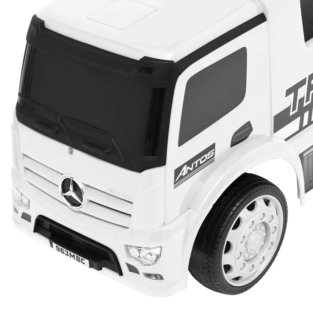 Odrážacie auto Mercedes-Benz kamión biele