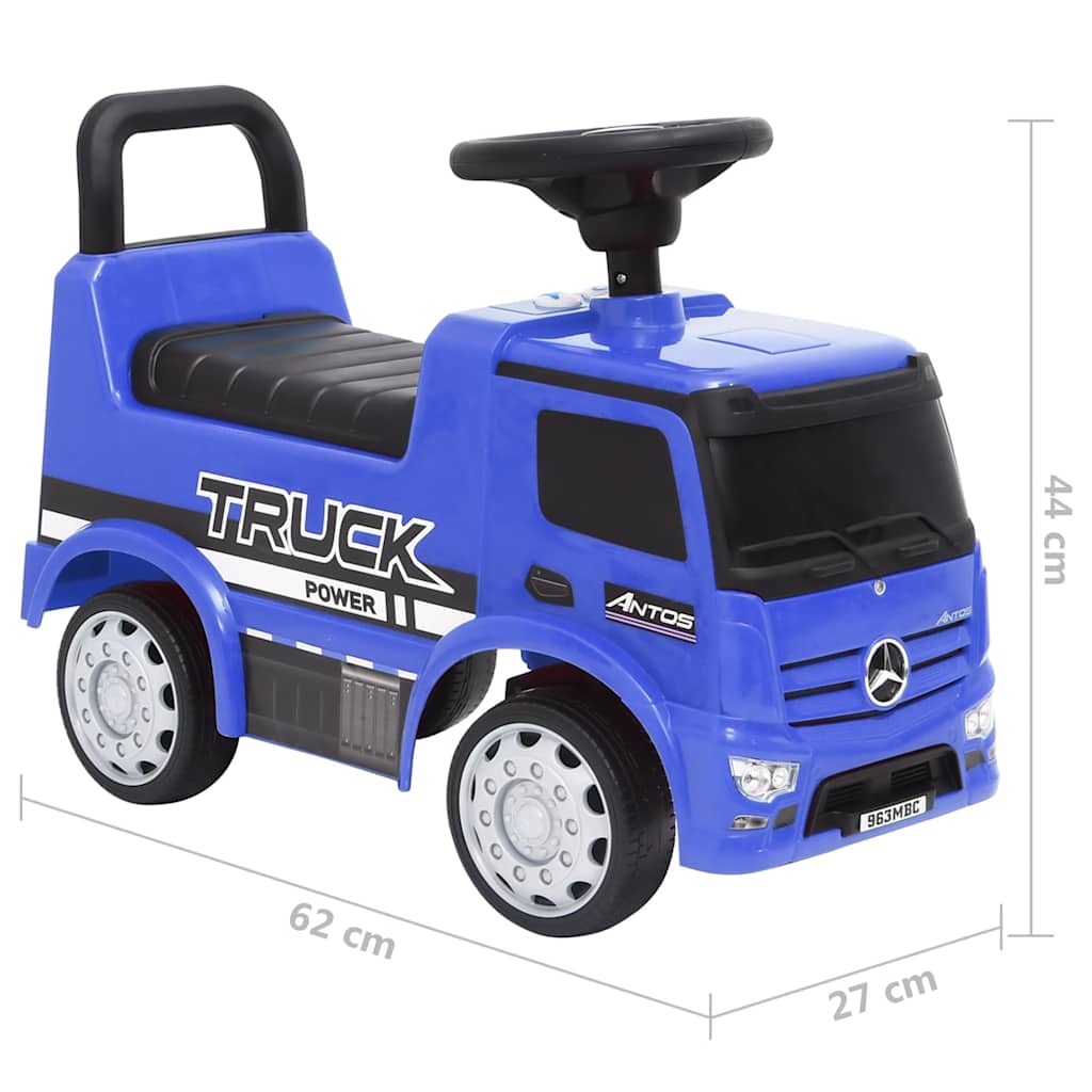 Odrážacie auto Mercedes-Benz kamión modré