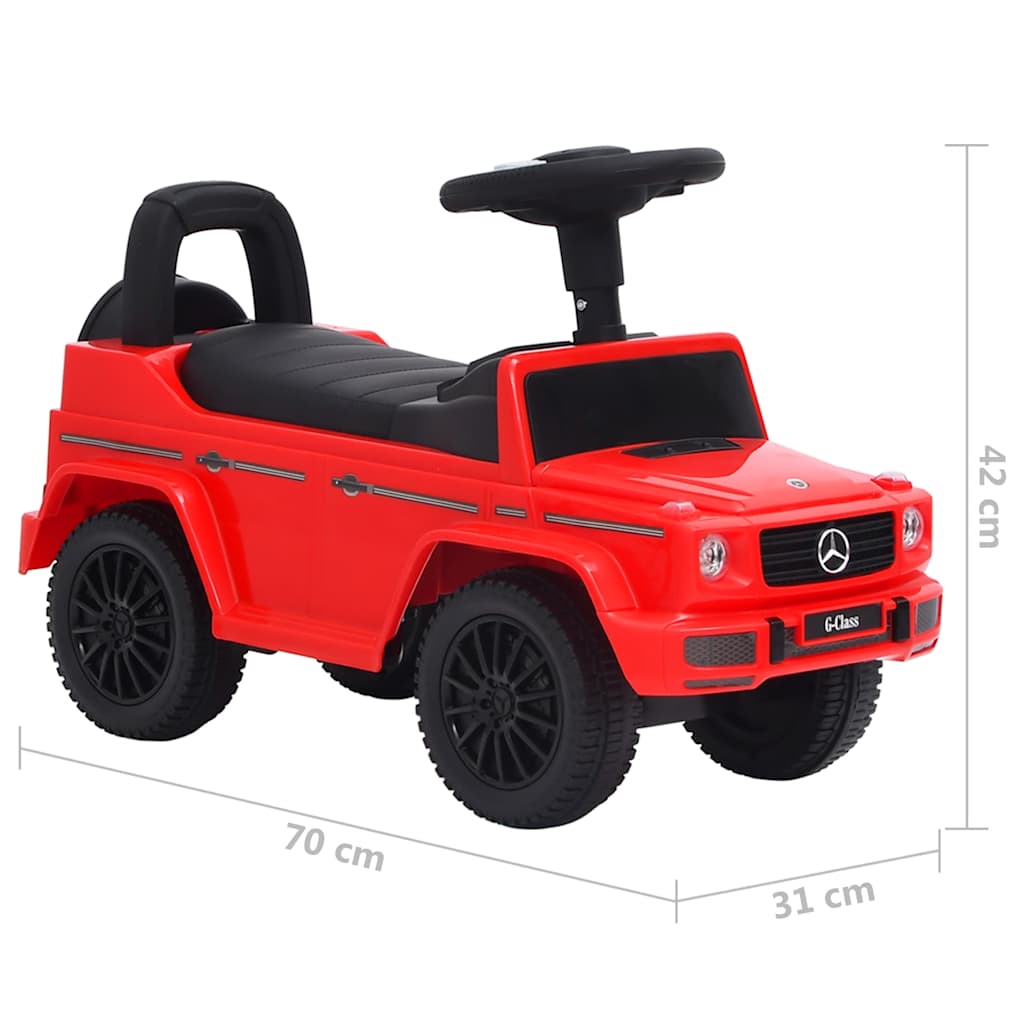 Odrážacie auto Mercedes-Benz G63 červené