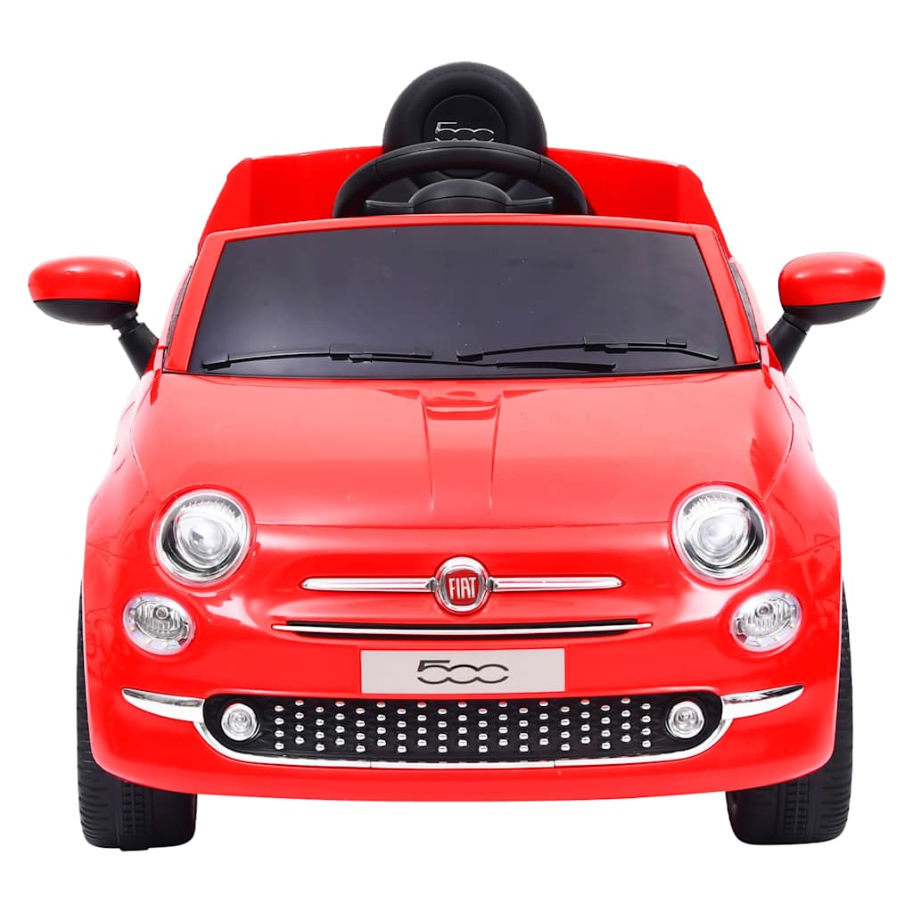 Detské elektrické autíčko Fiat 500, červené