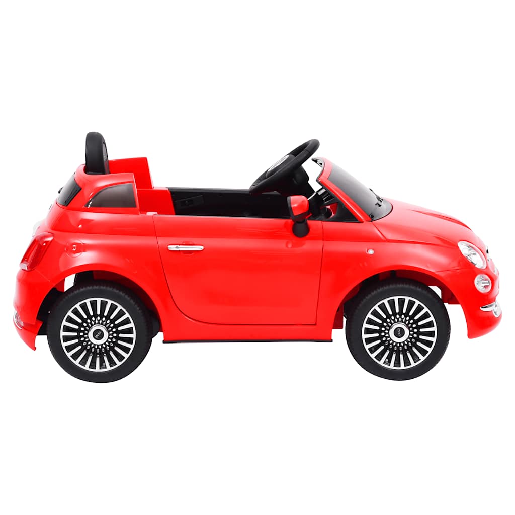 Detské elektrické autíčko Fiat 500, červené