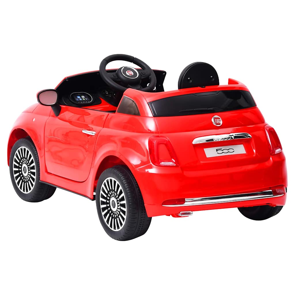 Detské elektrické autíčko Fiat 500, červené
