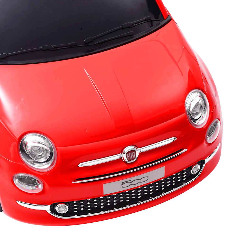 Detské elektrické autíčko Fiat 500, červené