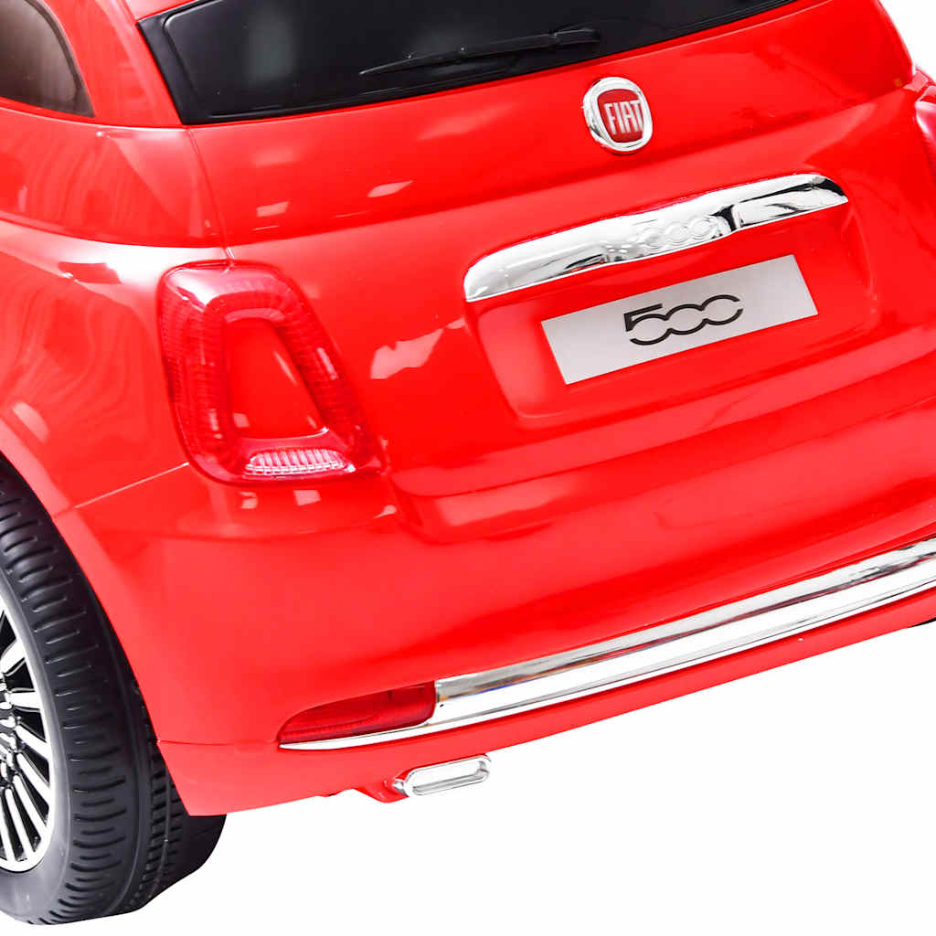 Detské elektrické autíčko Fiat 500, červené