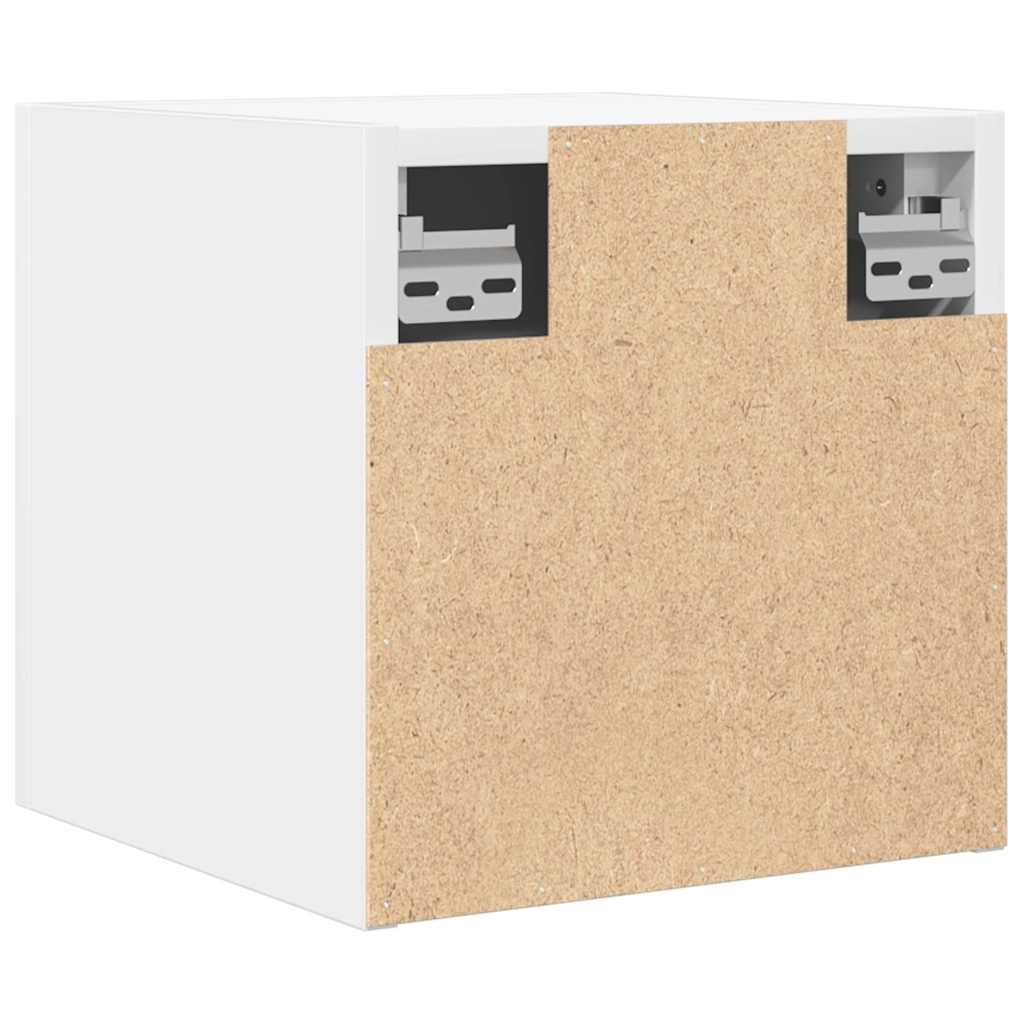 Nástenné TV skrinky 2 ks biele 30,5x30x30 cm
