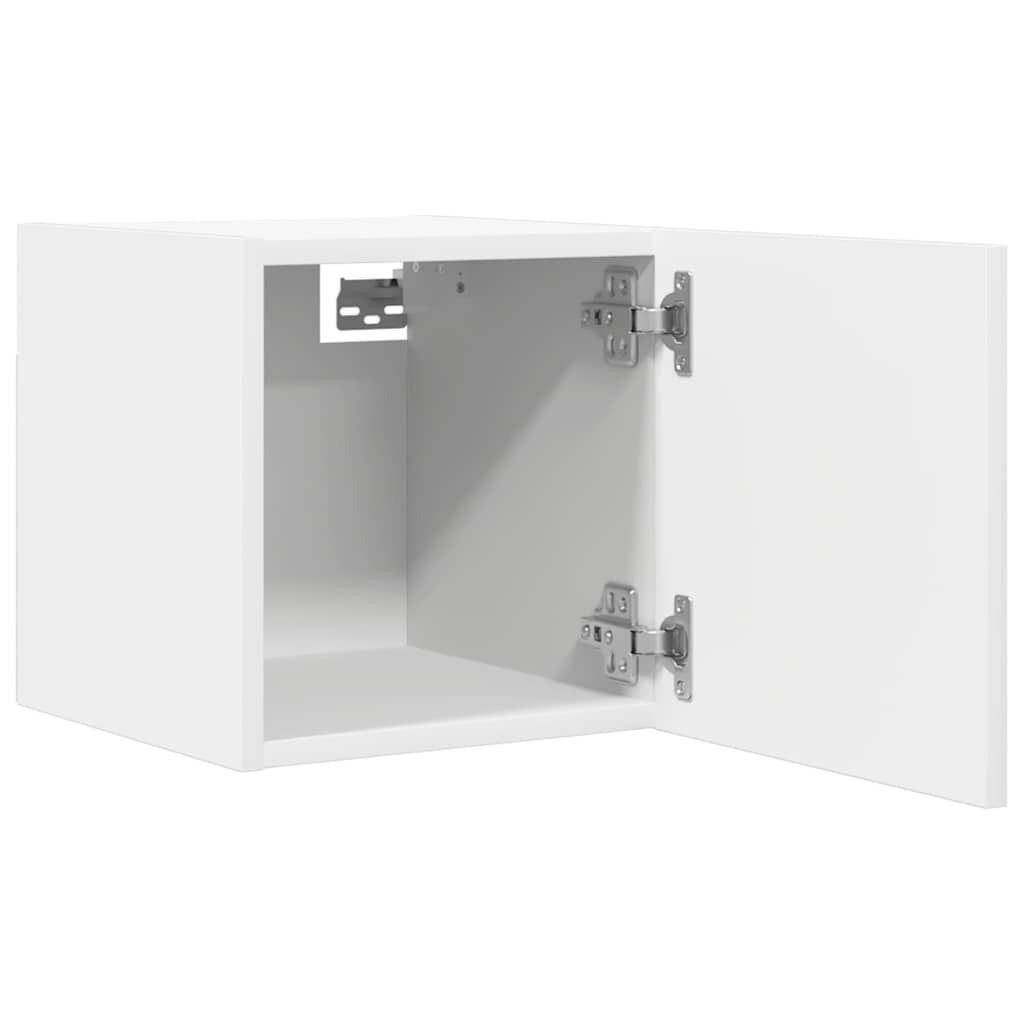 Nástenné TV skrinky 2 ks biele 30,5x30x30 cm