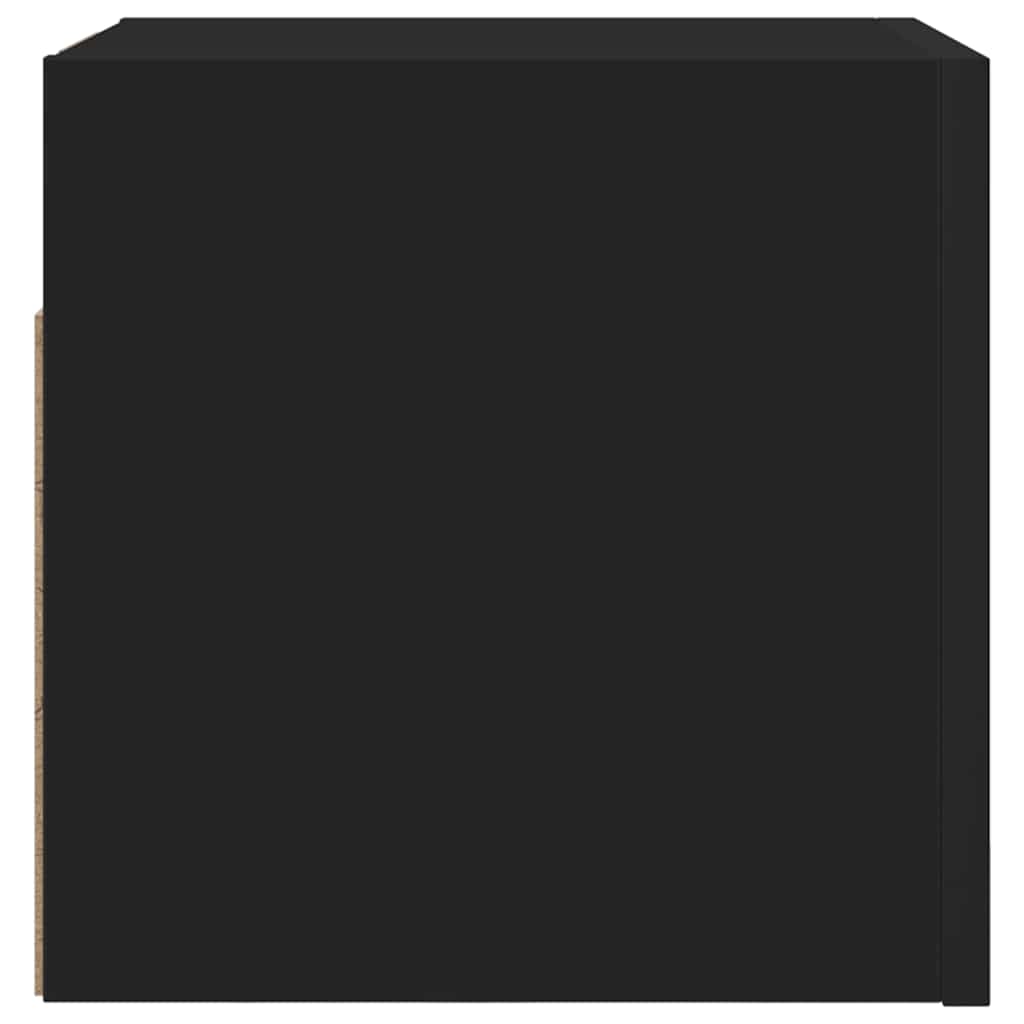 Nástenné TV skrinky 2 ks čierne 30,5x30x30 cm