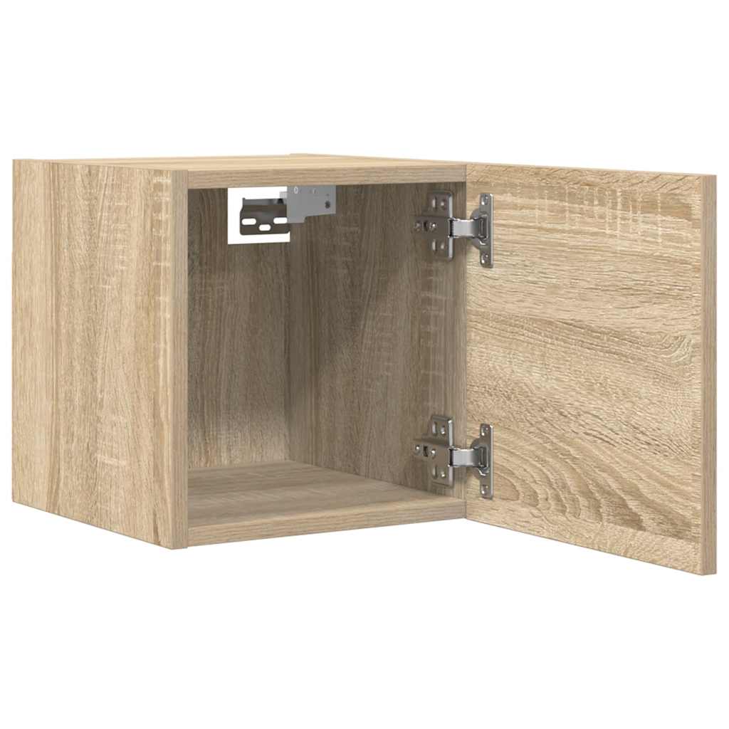 Nástenné TV skrinky 2 ks dub sonoma 30,5x30x30 cm