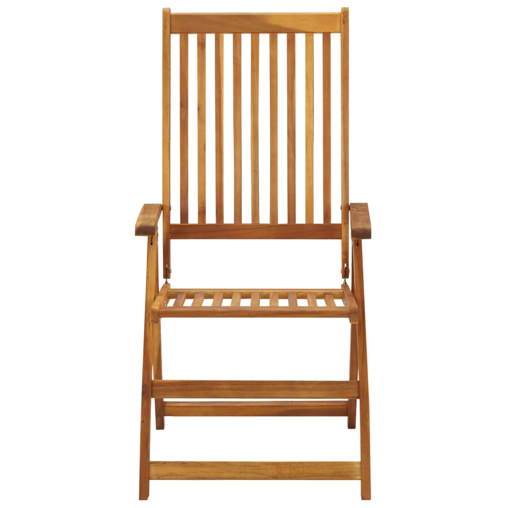 Skladacie záhradné stoličky 8 ks akáciový masív