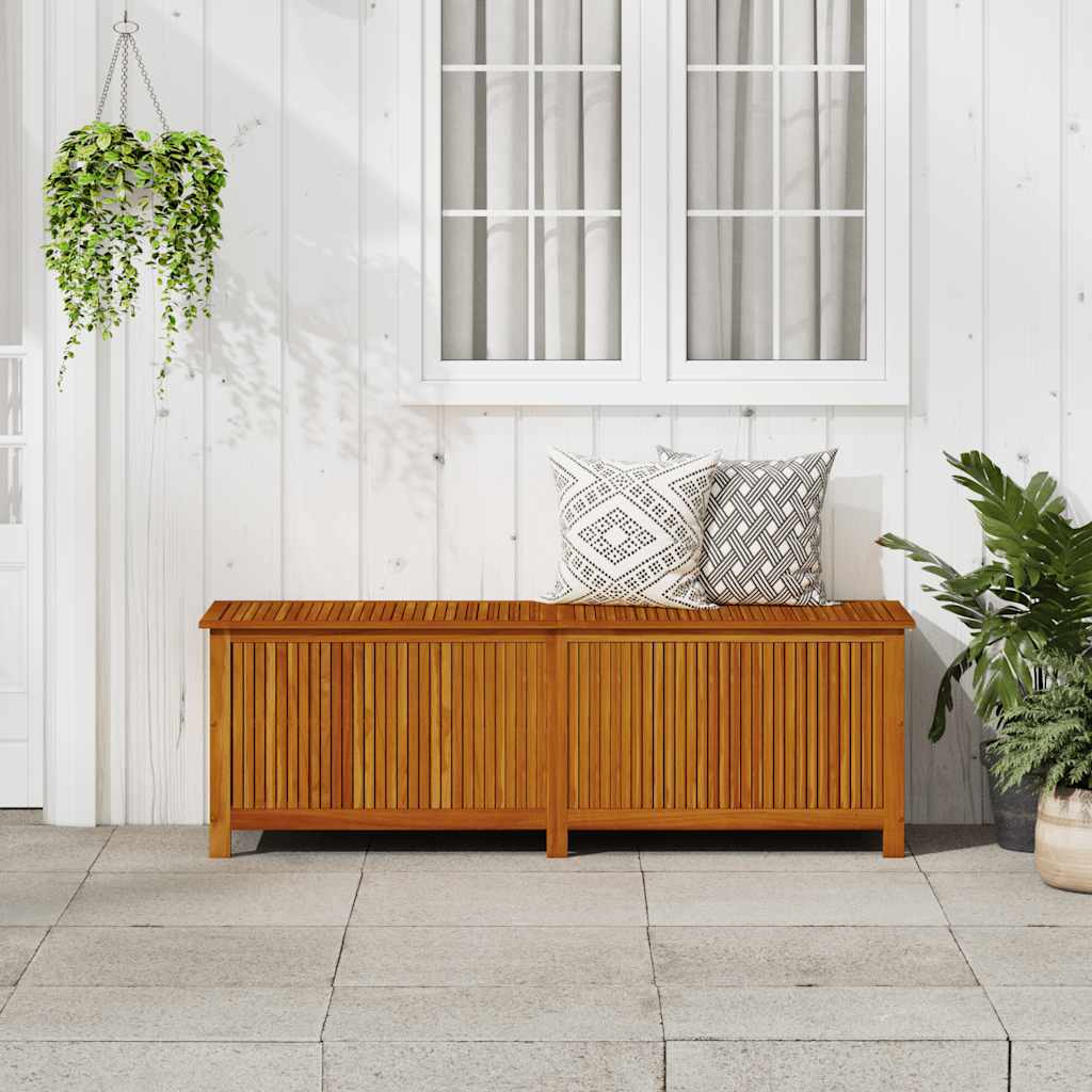 Záhradný úložný box 175x50x58 cm masívne akáciové drevo