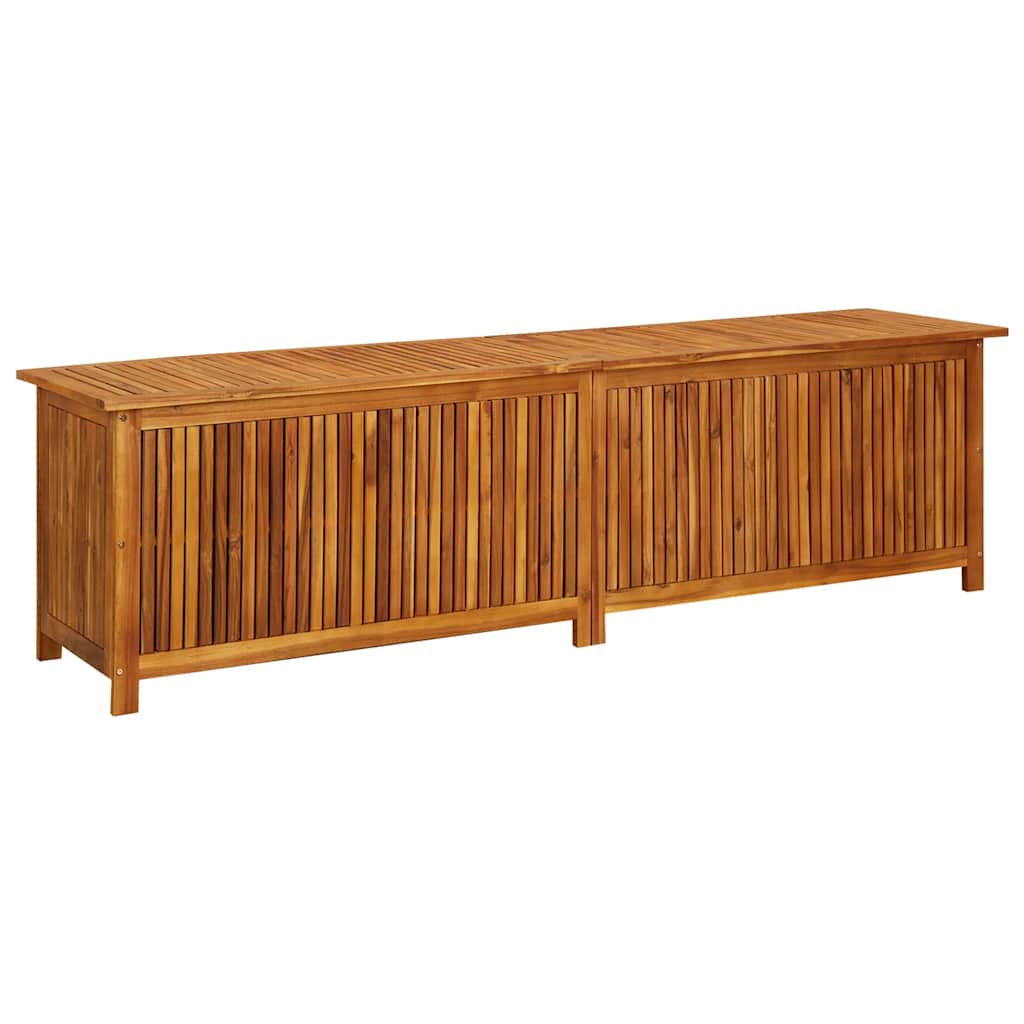 Záhradný úložný box 200x50x58 cm akáciový masív